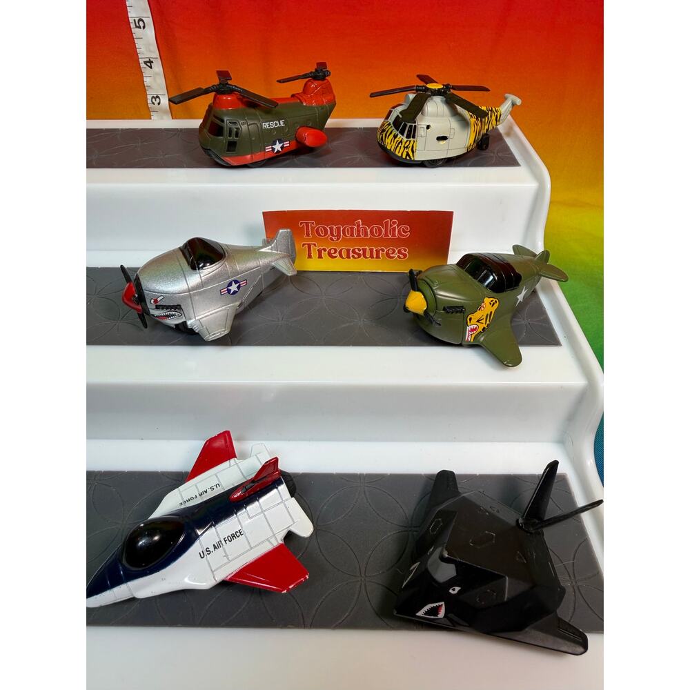 Military Aircraft Metal Planes Pullback and Go